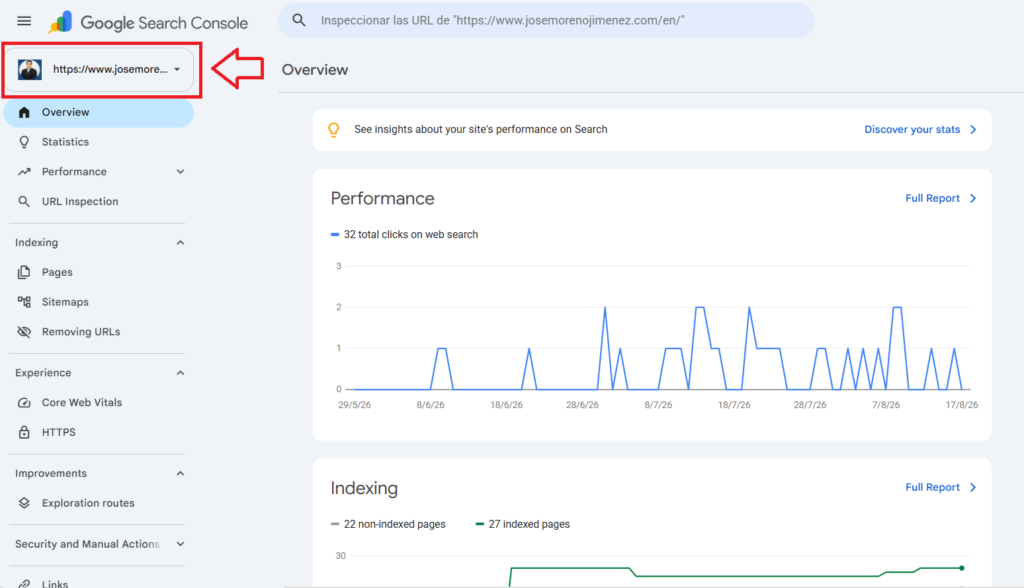 search console add chanel
