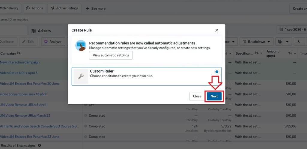 automated rule next
