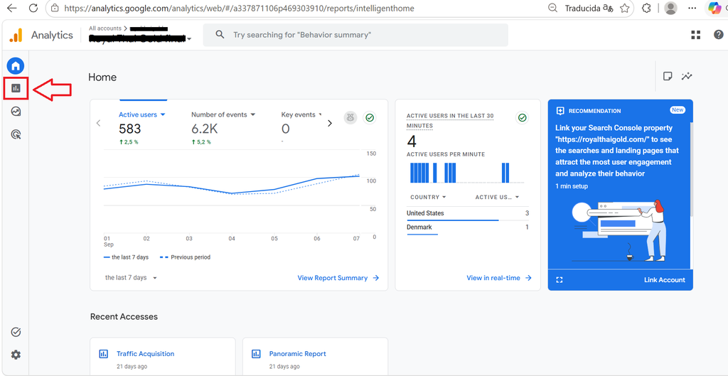 Google Analytics statistics icon