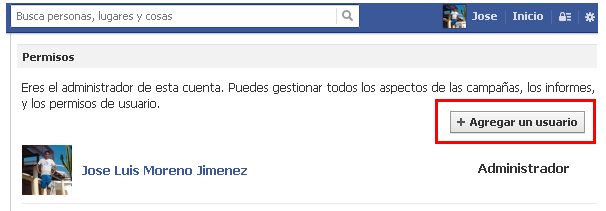 segunda cuenta publicitaria facebook 1