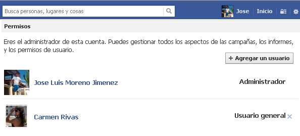 segundo usuario facebook ads