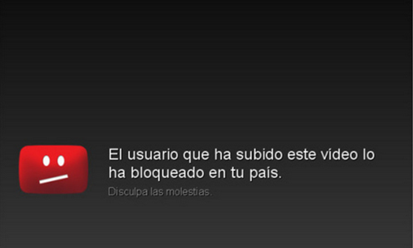 video youtube bloqueo pais