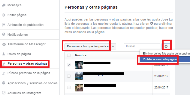 bloquear seguidor facebook primera parte