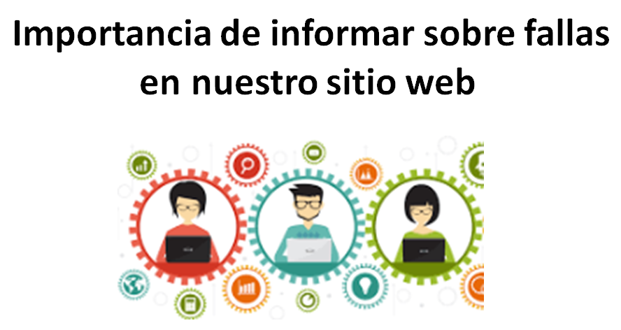 comunicar fallas sitio web