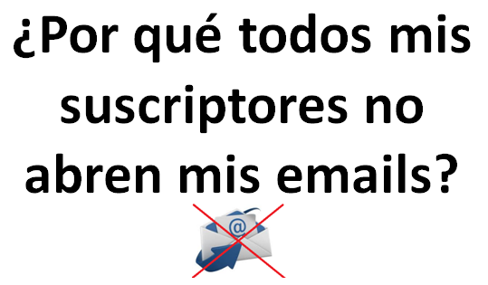 ¿Por qué todos mis suscriptores NO abren mis emails?