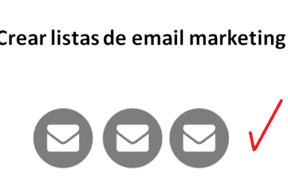 crear listas de email marketing