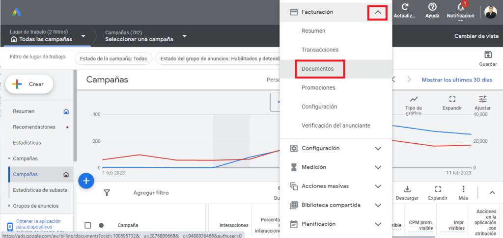 google ads documentos