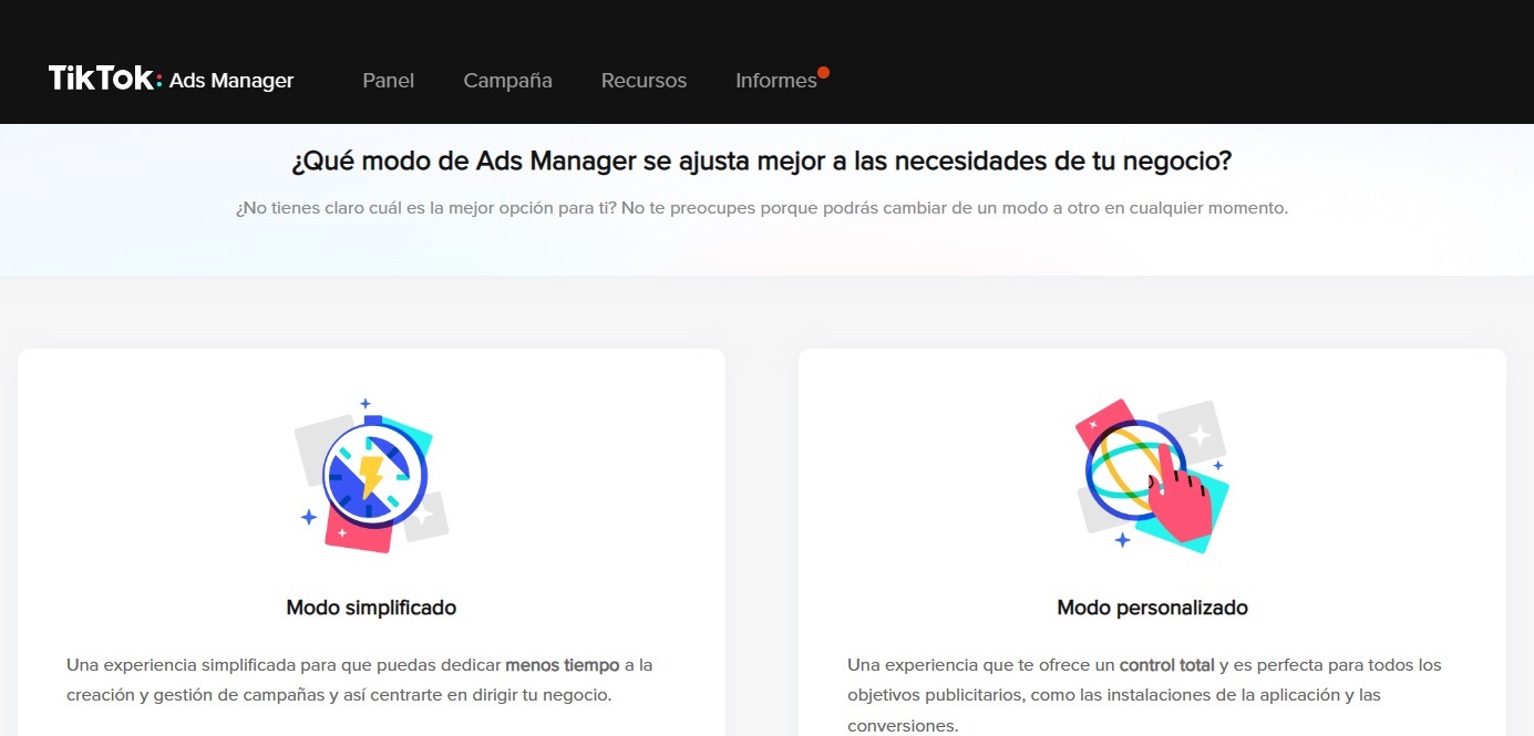 Cómo crear un anuncio en TikTok Ads: Objetivo tráfico o interacción