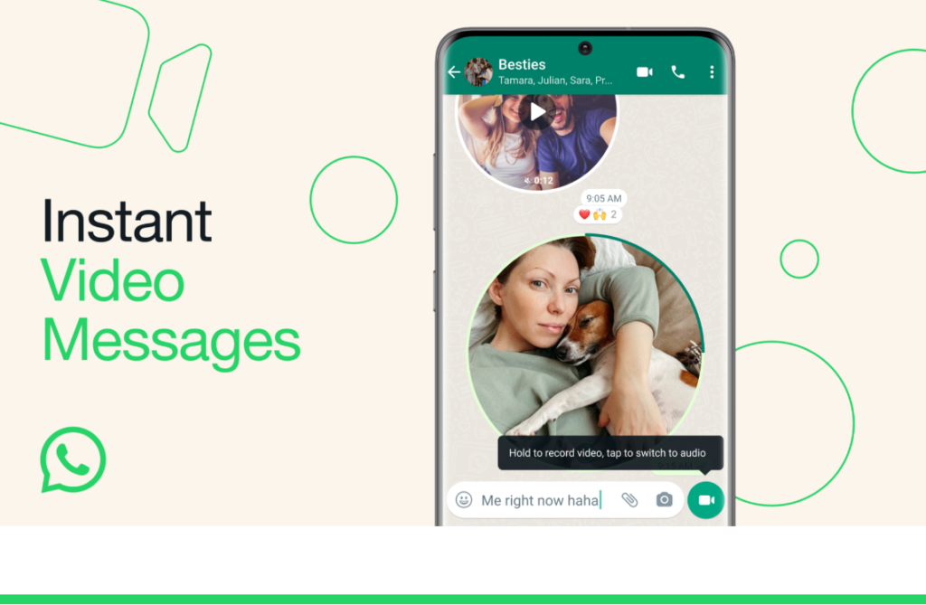 Mensajes de video en Whatsapp