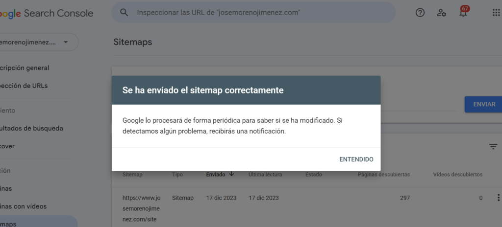sitemap enviado 