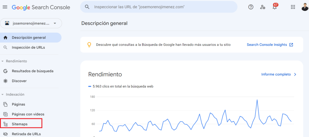 sitemaps google search console