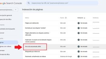 Como ver errores 404 en nuestra web usando Google Search Console