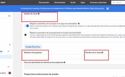 hashes de clave nombre de paquetes y nombre de clase