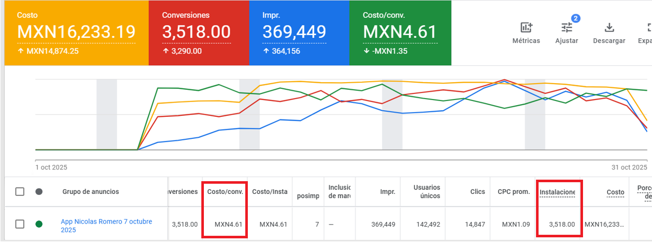 ppc cliente W instalacion de aplicacion en google play store